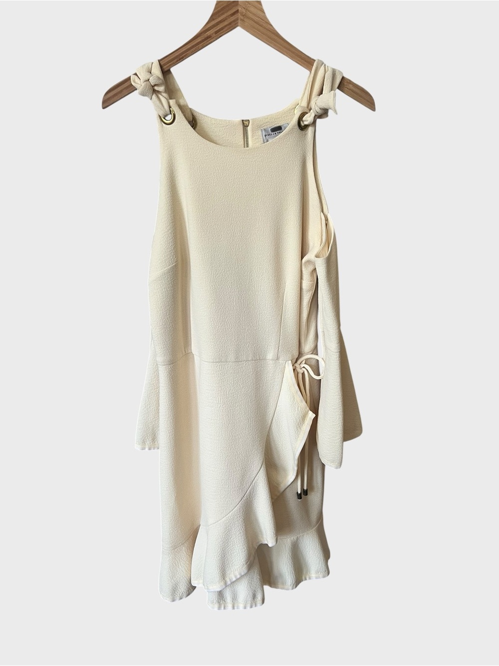 Rebecca Vallance Billie mini Cream Women’s dress with Tie Detail